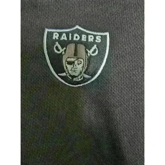 NFL Raiders Team Apparel TX3 Cool black Polo Shirt, Size Large with Raiders logo - Picture 2 of 4